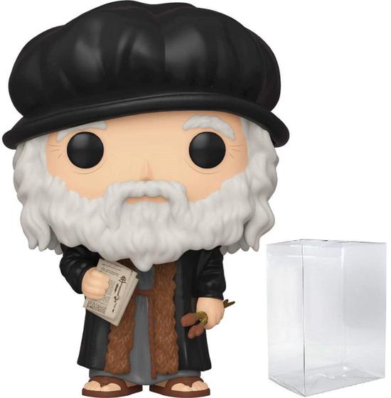 Imagem de Figura de vinil Funko Leonardo Da Vinci Pop Icons 9,5 cm