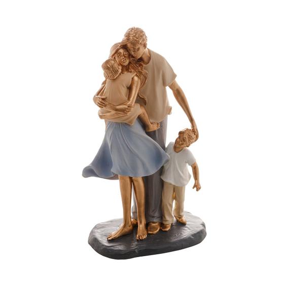 Figura Decorativa De Resina Família 28x9cm Royal Menor preço em Figura Decorativa De Resina Família 28x9cm Royal