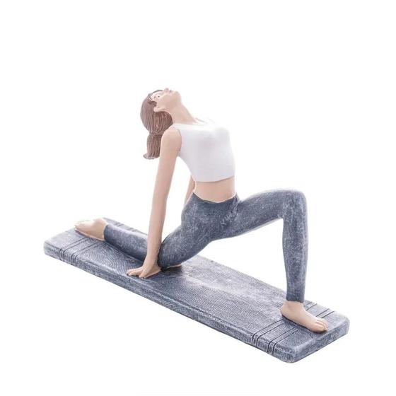 Imagem de FIGURA DECORATIVA DE RESINA YOGA 21x6x12cm