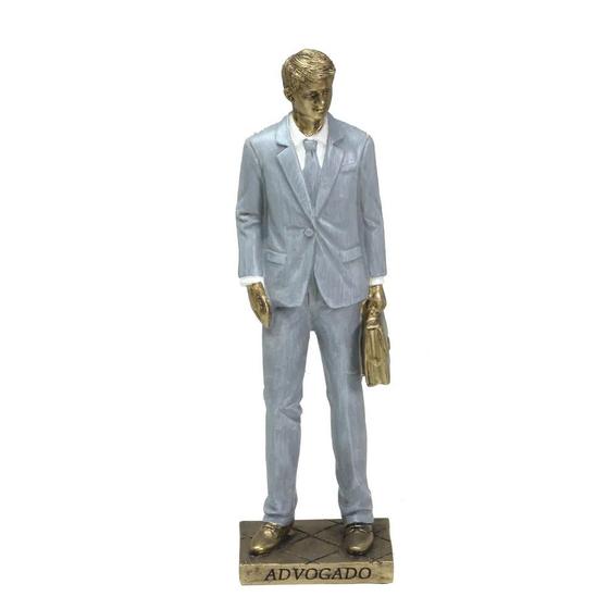 Imagem de Figura Decorativa Estatueta Homem Advogado 25 X 7 X 6 Cm