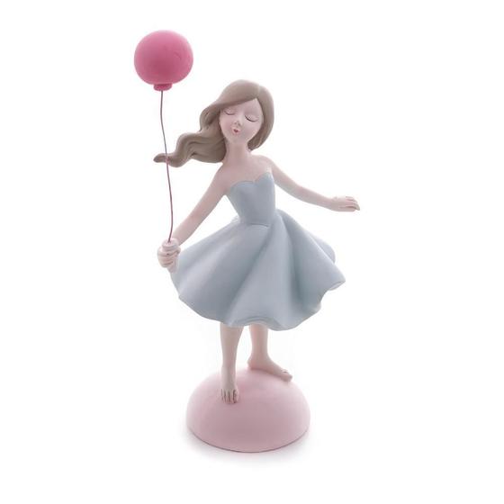 Imagem de Figura Decorativa Wolff Boneca Com Balão Vermelho 22Cm