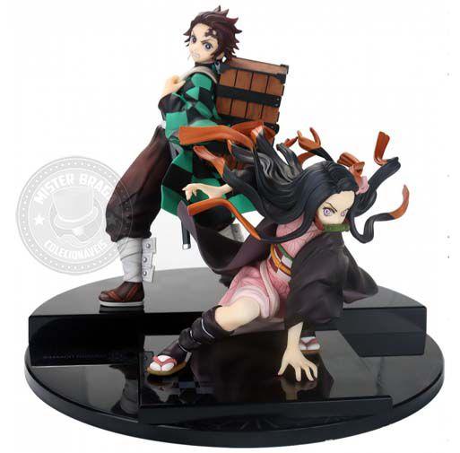 Imagem de Figura Demon Slayer Nezuko kamado & Tanjiro Kamado Megahouse