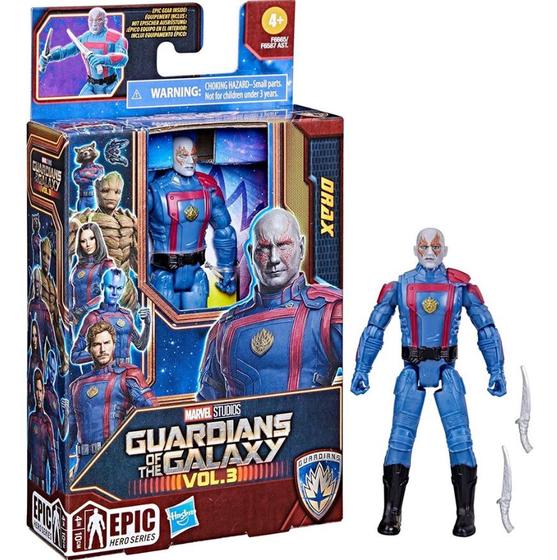 Imagem de Figura Drax Guardioes Da Galaxia Vol.3 Marvel - Hasbro F6665