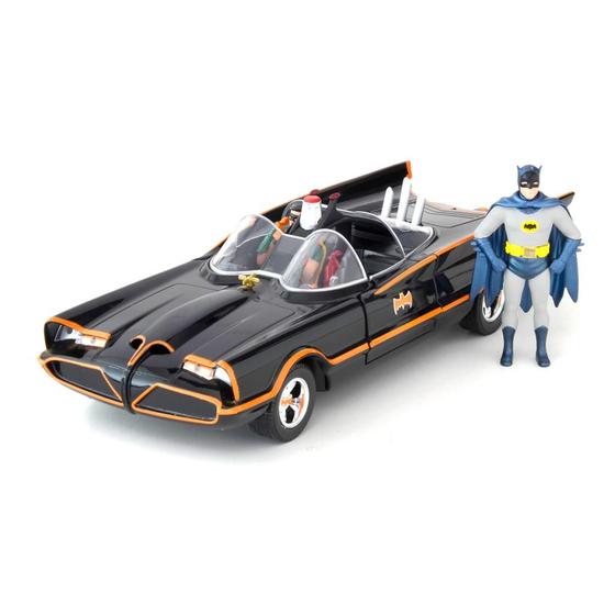 Imagem de Figura E Veículo Die Cast Dc Comics Classic Tv Batmóvel E Batman Jada 98259