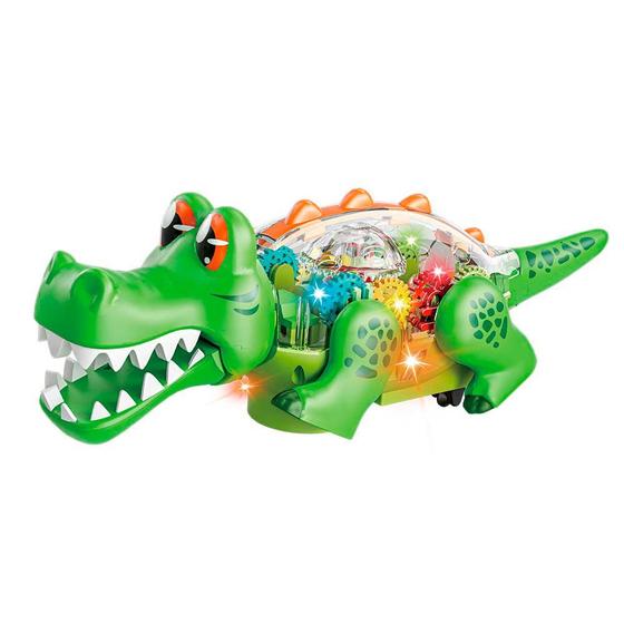 Imagem de Figura Eletrônica - Bate e Volta - Crocodilo Park - Verde - DM Toys