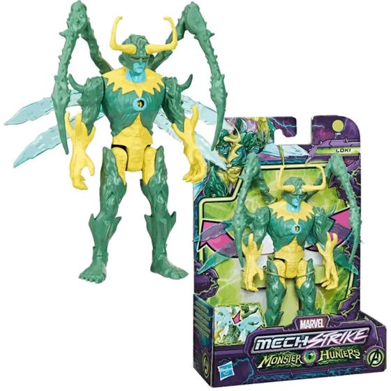 Imagem de Figura Marvel Mech Strike Monster Hunters Loki Hasbro F4804