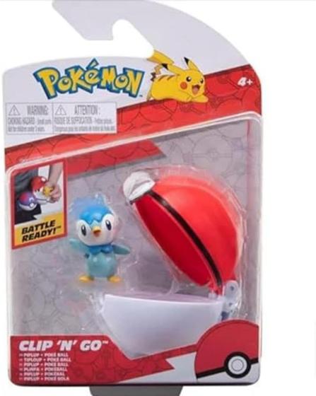 Imagem de Figura Piplup e Poke Ball Clip 'n' Go Pokemon Sunny 2606