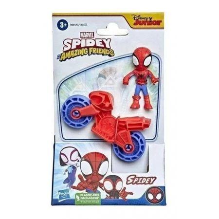 Imagem de Figura Spidey Amazing Friends Spiderman c/ Moto Hasbro F3714