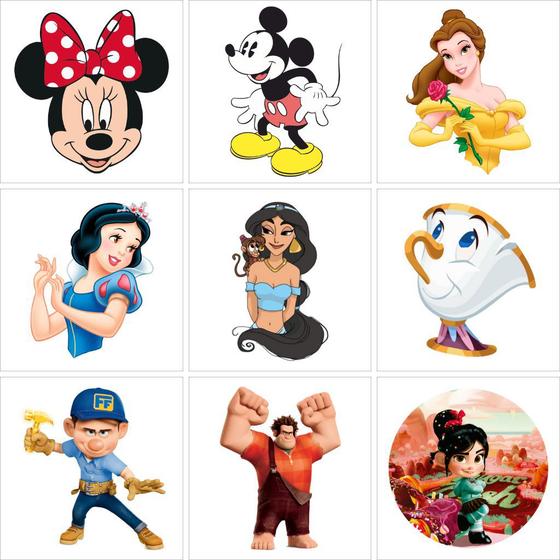 Imagem de Figuras auto adesivas Disney Com 9 Figuras