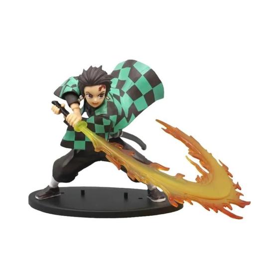 Imagem de Figuras de Ação Demon Slayer - Tanjirou, Zenitsu e Kyoujurou - PVC