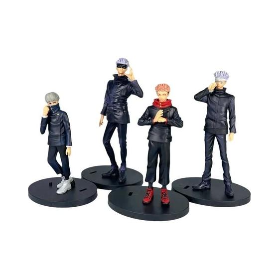 Imagem de Figuras de Ação Jujutsu Kaisen - Inumaki, Gojo, Geto (21cm) - PVC