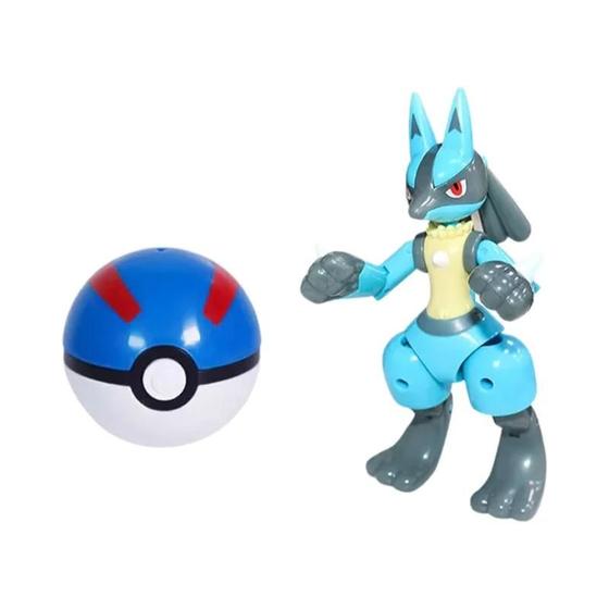 Imagem de Figuras de Ação Pokémon Infantis - Pikachu, Dragonite, Gengar, Mew, Snorlax, Gyarados, Lapras e Pokebola