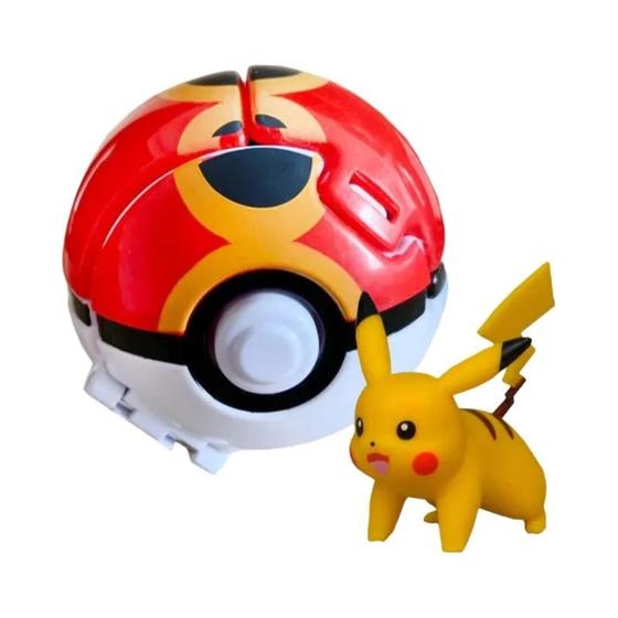 Imagem de Figuras de Ação Pokémon - Pikachu, Charizard, Piplup, Kyogre e Pokebola - Presentes
