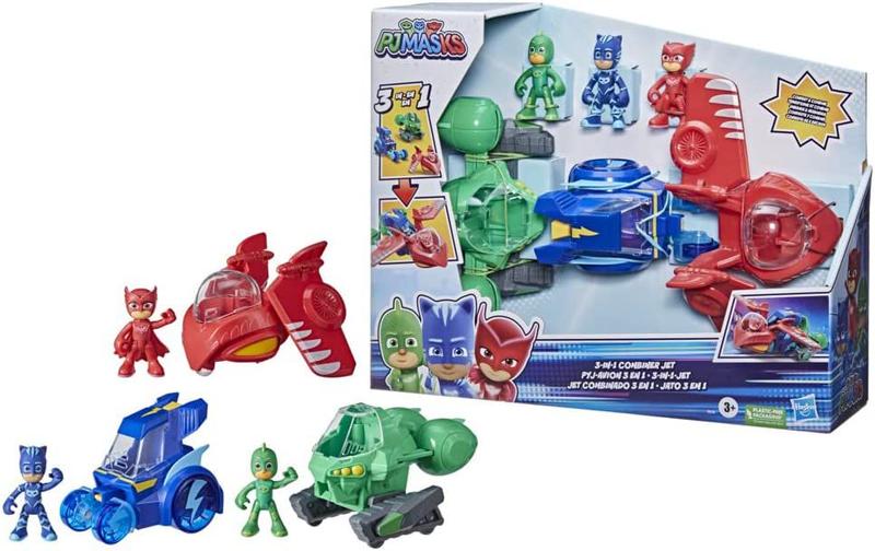 Figuras e Veiculos Pj Masks Jato 3 em 1 Hasbro F2119 Menor preço em Figuras e Veiculos Pj Masks Jato 3 em 1 Hasbro F2119