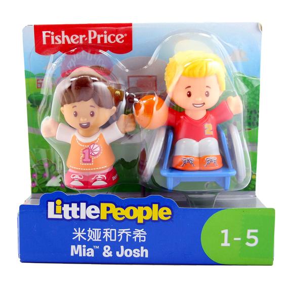 Imagem de Figuras Fisher-Price Little People Josh e Mia