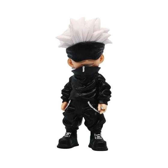 Imagem de Figuras Kawaii Jujutsu Kaisen - Itadori Yuji, Gojo Satoru e Megumi Fushiguro (PVC)