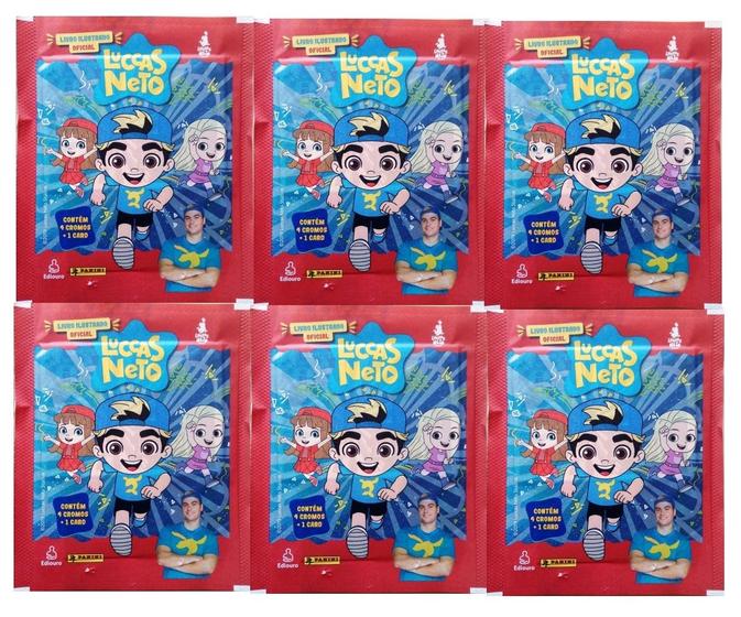 Imagem de Figurinhas Luccas Neto Aventureiros envelopes com figurinhas e cards