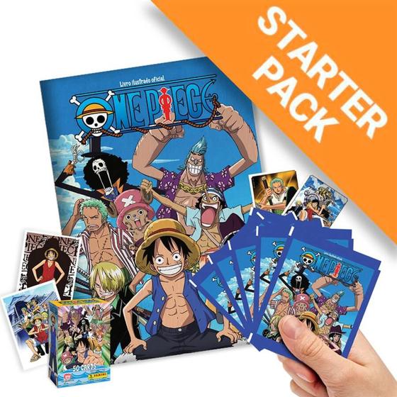 Imagem de Figurinhas One Piece Com 5 Envelopes, 20 Cromos + 5 Cards + Album
