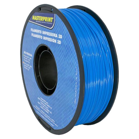 Imagem de Filamento de Impressora 3D ABS Azul 1.75mm 1KG Resistente ao Calor Rigidez Durabilidade Masterprint Filamento 3D