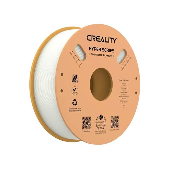 Imagem de Filamento Hyper PLA Creality p/ Impressora 3D Branco 1Kg 1.75mm