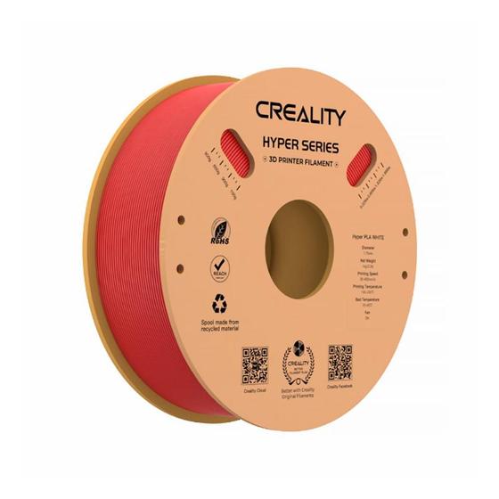 Imagem de Filamento Hyper PLA Creality p/ Impressora 3D Vermelho 1Kg 1.75mm