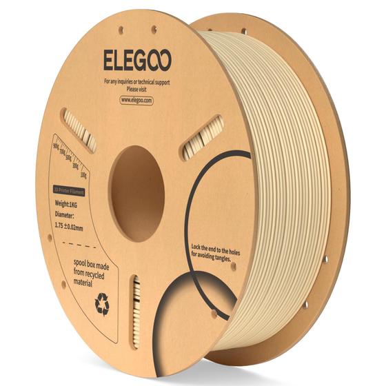 Imagem de Filamento para impressora 3D ELEGOO PLA 1,75 mm bege 1 kg