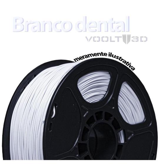 Filamento Pla Premium Voolt Impressora 3D Branco Dental 1Kg ...