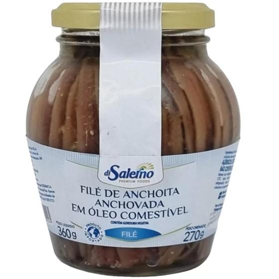 Imagem de Filé De Anchova Di Salerno Em Óleo Comestível 360g