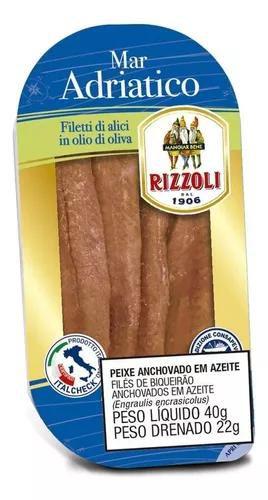 Imagem de File de Anchovas Italiano Rizzoli 40G