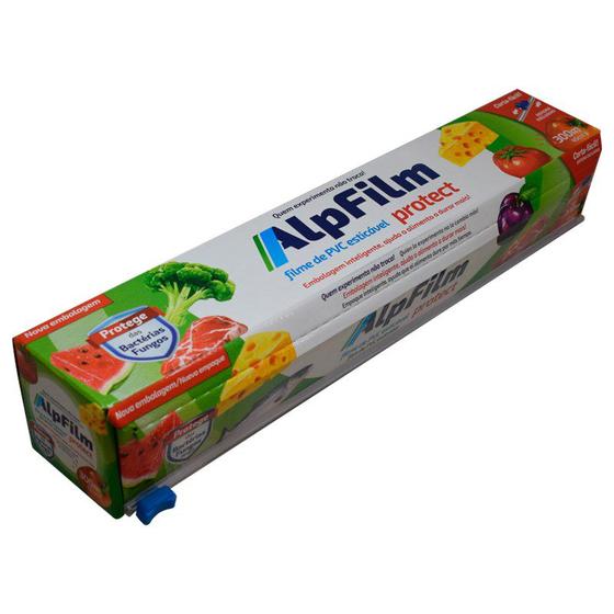 Imagem de Film plastico pvc para alimentos antibactericida 45cm x 300m com trilho