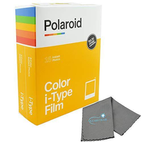 Imagem de Filme Instantâneo Colorido para Câmeras i-Type - 2 Pacotes, 16 Fotos Cada com Pano de Limpeza