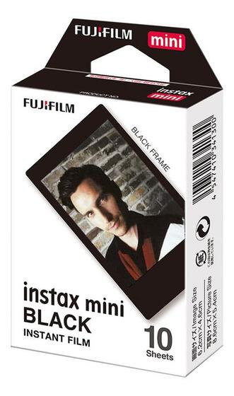 Imagem de Filme Instantâneo Fujifilm Preto Instax Mini 10 Fotos