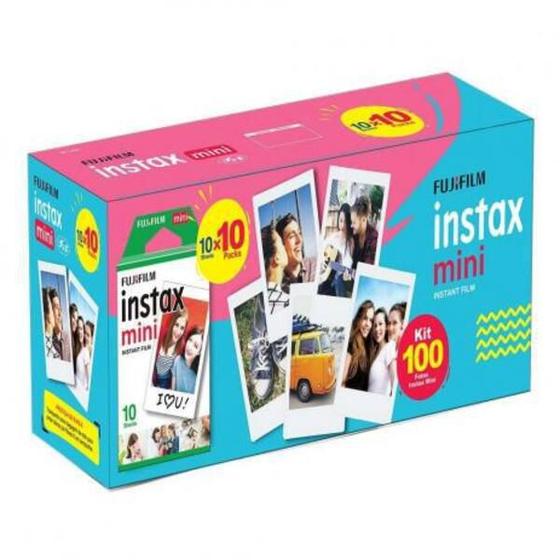 Imagem de Filme Instantâneo Instax Mini Com 100 Poses Fujifilm