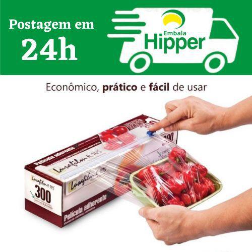 Filme PVC com Serrilha 28cm x 300 metros - Filme PVC com sistema de corte fácil Menor preço em Filme PVC com Serrilha 28cm x 300 metros - Filme PVC com sistema de corte fácil