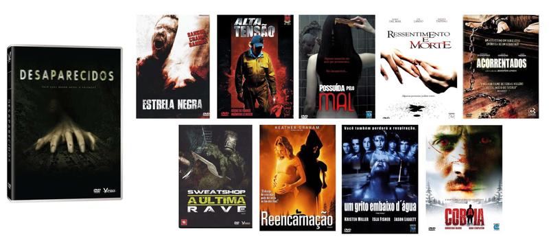 Imagem de Filmes de Terror Kit Promocional 10 DVDs Originais