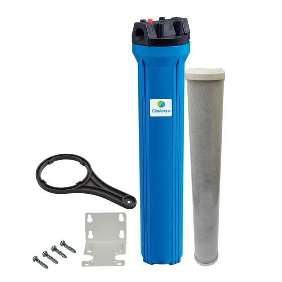 Imagem de Filtro 20" Completo para Poço Artesiano 3/4 com Refil - Vazão até 2500 L/h