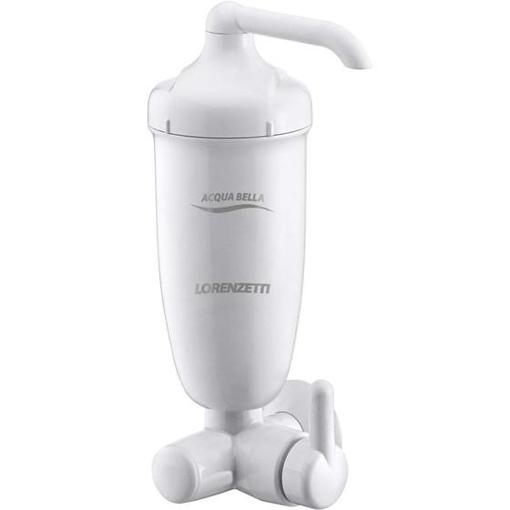 Imagem de Filtro Agua Com Registro Acqua Bella Branco - LORENZETTI