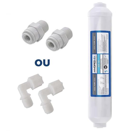 Imagem de Filtro Água Geladeira Side By Side + Conectores Branco