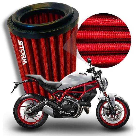 Imagem de Filtro Ar Esportivo Ducati Monster 797Cc Ano 2018 A 2020