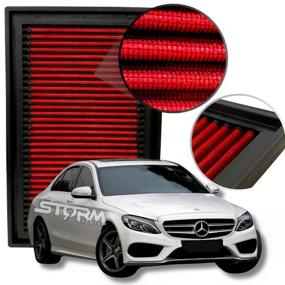 Imagem de Filtro Ar Esportivo Mercedes C200 2.0 Cgi Turbo 2014 A 2017