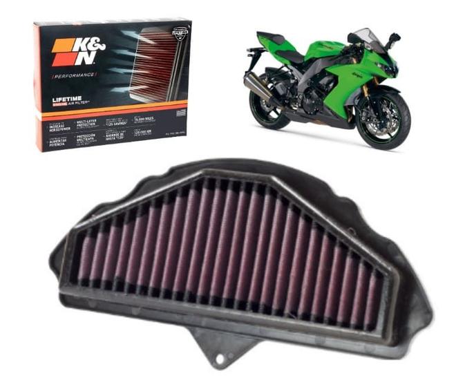 Imagem de Filtro Ar K&n Esportivo KA-1008 ZX-10R Zx10 2008 2009 e 2010