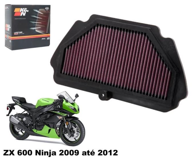 Imagem de Filtro Ar K&n Ninja ZX-6R Zx6r 600cc 2009 2010 2011 2012.