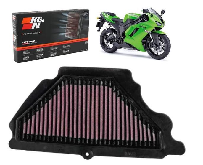 Imagem de Filtro Ar K&n ZX-6R 2007-2008. PK6S070R / FM48104