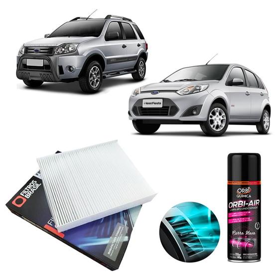 Imagem de Filtro Cabine Ar Condicionado + Higienizador Ecosport Fiesta