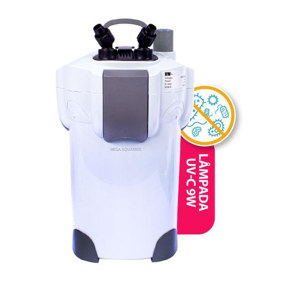 Imagem de Filtro canister lâmpada uv 9W aquário Sunsun HW-402B 1000L/h