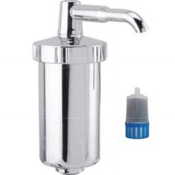 Filtro Copo Abs Cromado Com Refil Universal Para torneira Menor preço em Filtro Copo Abs Cromado Com Refil Universal Para torneira