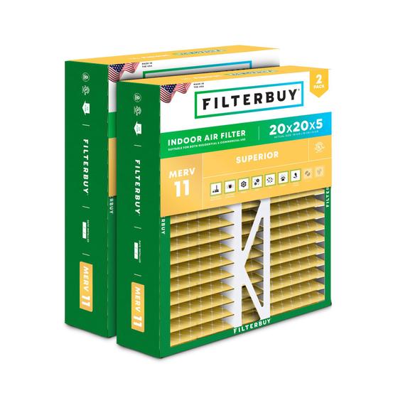 Imagem de Filtro de ar: compre MERV 11, 20x20x5, Allergen Defense, pacote com 2 unidades