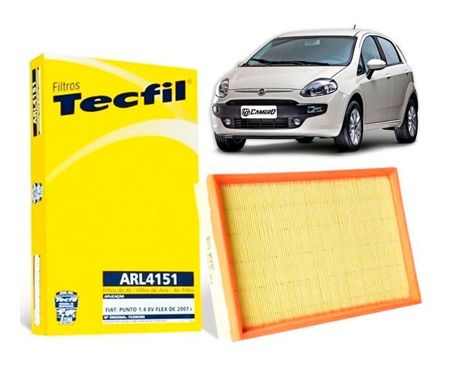 Filtro De Ar Do Motor Fiat Punto 1.4 8V 2007/2012 - Tecfil Arl4151 ...