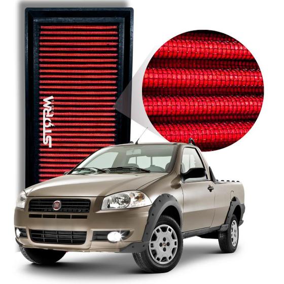 Imagem de Filtro De Ar Esportivo Fiat Strada 1.4 8V Fire 2013 A 2020