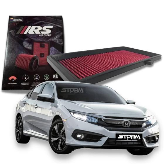 Filtro de Ar Esportivo Honda Civic 1.5 Turbo 2017 2018 Inbox 2019 2020